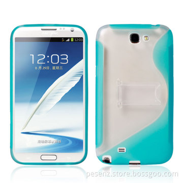 New Design, Mobile Phone Parts for Samsung Note2 S Mobile Phones Set of PC + TPU Sets Stent Cover Cases